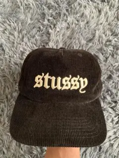 Stussy コーデュロイ キャップ ブラック