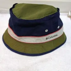 美品　コロンビア　バケットハット　バケハ　帽子　サイズL/XL カーキ　紺