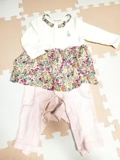 Sophie la girafe 花柄ロンパース 80cm