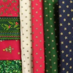 クリスマス柄コットン生地 はぎれ8種類　No.3