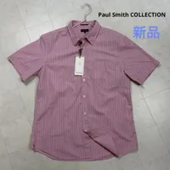 〈新品〉Paul Smith COLLECTION【L】半袖ストライプシャツのサムネイル