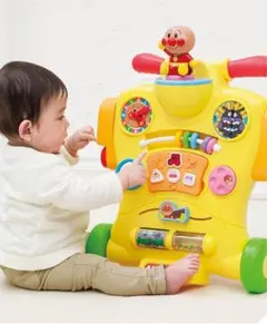 ☆アンパンマン 手押し車 音楽機能付き☆０〜４歳☆除菌清掃済み☆