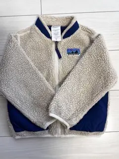 Patagonia フリースジャケット ベージュ/ネイビー