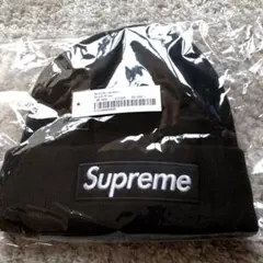 2023FW正規品新品未使用SUPREMEボックスロゴニットキャップ黒