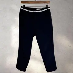 【アダバット】38サイズ/テーパードパンツ/ネイビー/大人シック/パッチポケットのサムネイル
