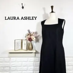 ローラアシュレイ★　LAURA ASHLEY　ワンピース　リーフ　刺繍　11号