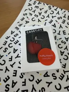 CASETiFY Puffy Heart ストラップ チェリーレッド