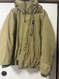 AVIREX ダウンジャケット XL カーキ