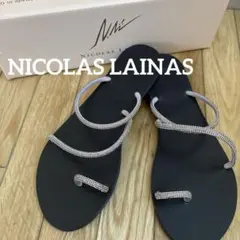 【新品】値下げ✨Nicolas L. ラインストーンサンダル 37⭐︎6/7までのサムネイル