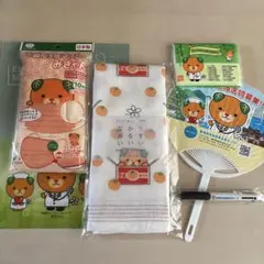 みきゃんグッズセットkontex タオルてぬぐい みきゃん 愛媛のサムネイル