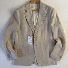 【新品タグ付】ZARA リネン100% テーラードジャケット ベージュ 50