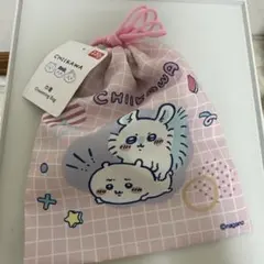 ちいかわ ハチワレ うさぎ 巾着大 ダイソー