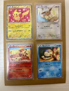 シャイニーコレクションSCまとめ売りピカチュウ、イーブイ、ポッチャマ、ガーディ