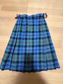 YORKLAND プリーツスカート 青緑チェック y2k grunge グランジのサムネイル