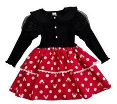 ディズニー　ミニーマウス　なりきりワンピース　ドレス　リトシー　90cm