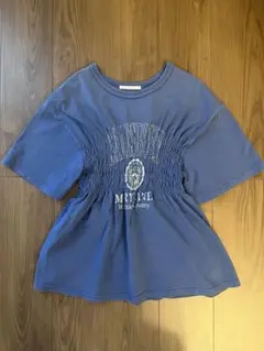 KBF シャーリング 半袖Tシャツ ブルー