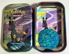 海外限定】ブラッキー ポケモン mini tin 缶 ダメカンケース ブイズ