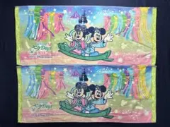 【新品】ディズニーリゾート　フェイスタオル　七夕　2018 2枚セット