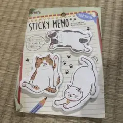 amifa STICKY MEMO 猫デザイン 90枚入り