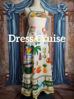 【新品インポートセレクト】サイケデリックキャミソールワンピースリゾートワンピース