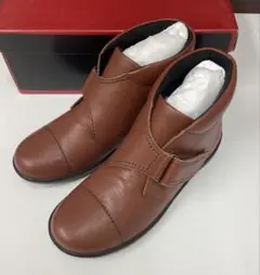 アキレスソルボ（23cm）ショートブーツ ブラウン 歩きやすい