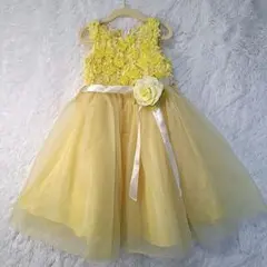 Catherina Cottage イエローフラワードレス 100