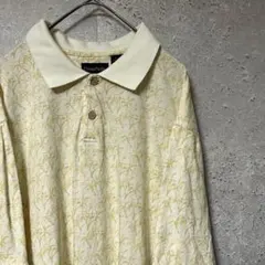 Ocean Pacific ポロシャツ 半袖 総柄 アロハ Lのサムネイル