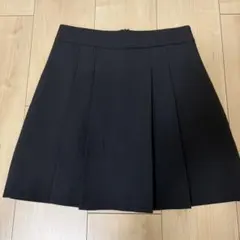 GRL インパン裏地付フロントプリーツミニスカート[ac2244] 黒