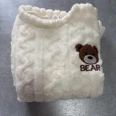 CHASE NEW DESIGN クマ刺繍 ルームウェア ホワイト