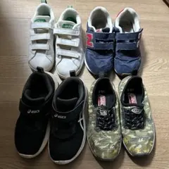 ASICS 、New Balance、adidas スニーカー 他　19cm4足
