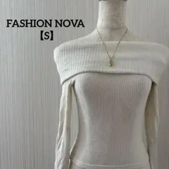 FASHION NOVA 【S】オフショルダー セーター ホワイト 白