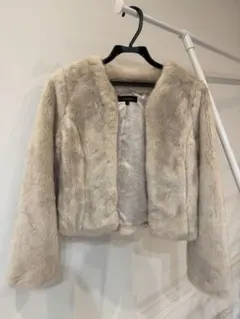 rienda ベージュ ファーコート Sサイズ　平成