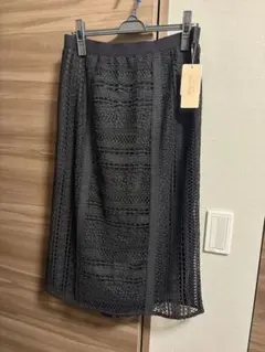 新品 ローズティアラ 42 すてきレース 大きい ブラック スカート