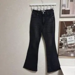 AZUL by MOUSSY ブラックフレアデニム M