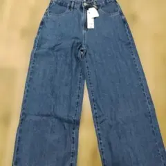 comcoca デニム ワイドパンツ ブルー Lサイズ