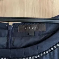 Reflect ネイビー ひざ丈ワンピース 11号