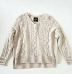 アーバンリサーチドアーズ　ハミルトンウール　アラン柄　プルオ-バー　セーター