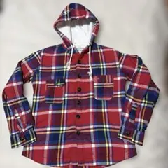 Abercrombie & Fitch フード付きチェックシャツ