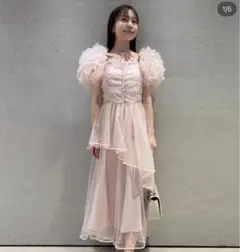 furfur ファーファー　チュールボレロセットキャミドレス