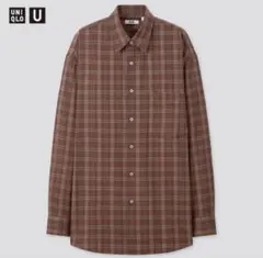 UNIQLO U ライトフランネルワイドフィットチェックシャツ ユニクロ