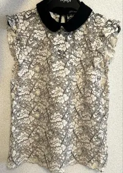 美品⭐︎ZARA ザラ ブラウス 花柄レース ノースリーブ XSサイズ