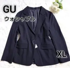【タグ付き】GU ウォシャブル テーラードジャケットZ 09 ブラック