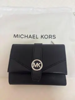 MICHAEL KORS ブラック 三つ折り財布