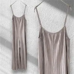 グラシア ハニーズ【Ｍ】プリーツオールインワン サロペット グレー系