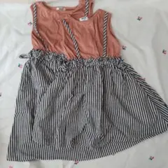 ブリーズ　ワンピース　星　ドッキング　ストライプ　ワンピース　お揃い