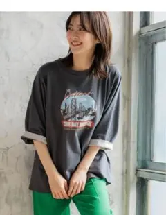 ♡ナナ♡様専用　スーベニアワイドTシャツ　ニコアンド チャコール