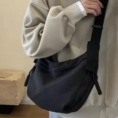 ショルダーバッグ シンプル ブラック