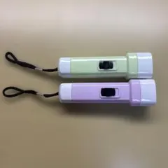 LED ミニ懐中電灯 ライト グリーン・パープル 2個セットのサムネイル