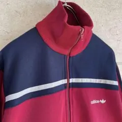 アディダス ワンポイント 刺繍 トラック ジャケット ジャージ メンズ M