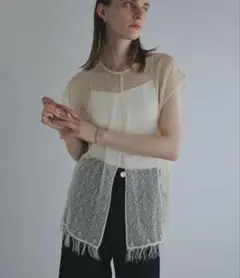 maison de Dolce. candy tweed vest ツイード - メルカリ
